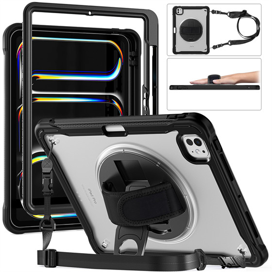 Pro11 lanyard handheld flat cover suitable for Apple iPad Air11-inch pen slot computer anti-fall case with bracket Pro12.9 Mini7/6 shoulder strap outdoor portable Air13 M2 M3
Pro11 lanyard handheld flat cover suitable for Apple iPad Air11-inch pen slot computer anti-fall case with bracket Pro12.9 Mini7/6 shoulder strap outdoor portable Air13 M2 M3