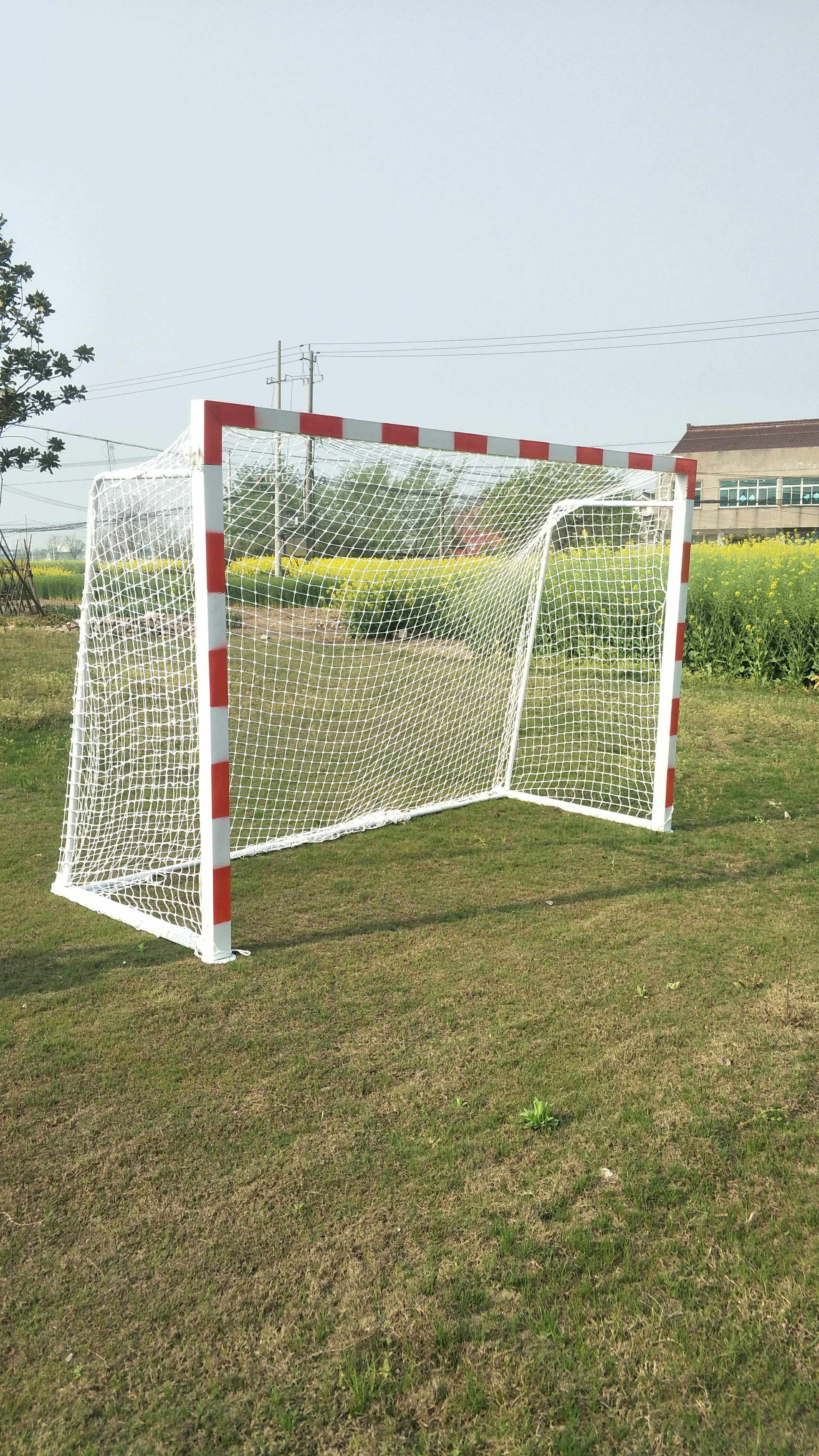 标准手球门3*2米镀锌钢管手球门框室外手球门网训练比赛专用球门