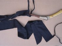 Black cloth bow bag