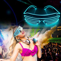 Trampoline Led Glowing Glasses Bar Nightfield Party Party Concert Christmas Voice-controlled Plastic Atmosphere Nemesis Red