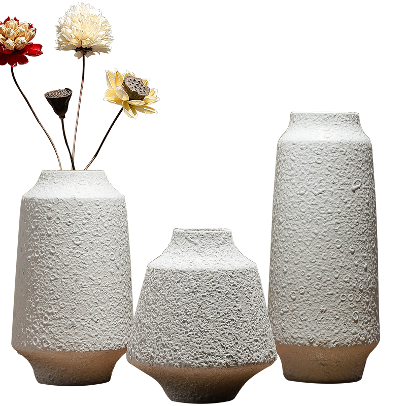 New Chinese style ceramic dry flower vase is placed indoor wine flower adornment creative decoration is contracted and I sitting room