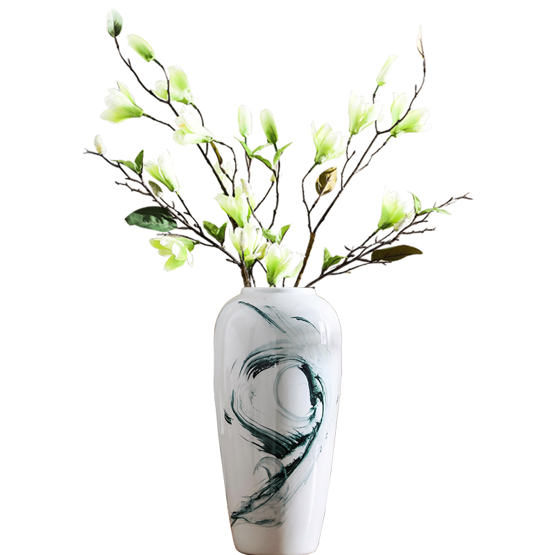 Jingdezhen ceramic vases, home furnishing articles sitting room porch table flower arrangement of dried flowers, decoration indoor new Chinese style decoration