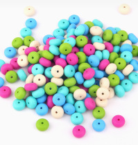 moonpie Silicone Abacus Beads Sepp Beads Color Eco-friendly High Temperature Water Cook Bites Wheel Beads Baby Grindhis Beads