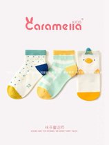 Summer girls thin mesh socks breathable socks cute cartoon baby cotton socks duck shape childrens socks