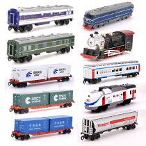 Electric simulation train toy 1:87 electric train model locomotive train toy train compartment track