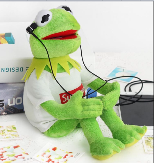 Creative frog dolls Sesame Street Kimit Krmit Komi frog plush toy doll Laughing frog
Creative frog dolls Sesame Street Kimit Krmit Komi frog plush toy doll Laughing frog