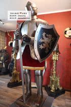 19 Century Historicism Spanish Knight Armor Shield palace Decorative Antique Armor Genuine collection
