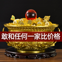 Feng Shui copper cornucopia ornaments Zhaocai home incense burner crafts open decorations Wangcai gifts