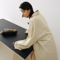 MADEINAM custom TC two Bath color color design loose profile long lapel collar windbreaker coat women