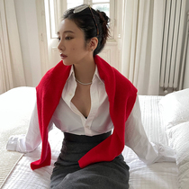 MADEINAM2020 autumn and winter new and simple high cotton oversize version boyfriend style profile shirt