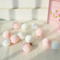 ins wool ball string pendant Childrens room wall decoration Shop kindergarten pendant Macaron pull flower pendant