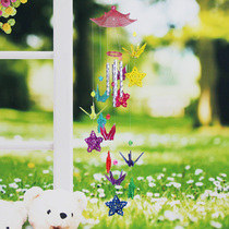 diy material bag pavilion hat Rattan woven five-pointed star thousand paper crane Environmental protection wind bell Kindergarten handmade creative gift