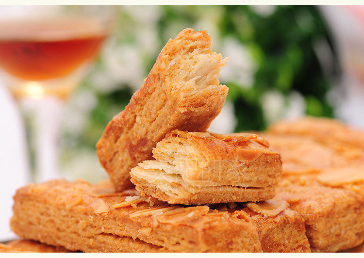 杏仁条200g澳门特产传统手信杏仁酥点心糕点促销满单包邮英记饼家