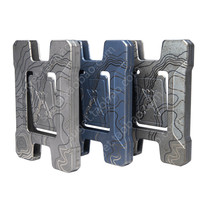 Spot TAD titanium alloy MATRIX CARD HOLDER topological pattern