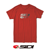 Italian Sidi T-shirt T-Shirt Energy Red Printed T-shirt Pure Cotton Trendy Short Sleeves