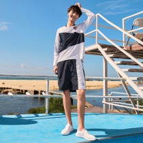 BARREL2021 star same FLAG men summer surfing swimming loose version long sleeve quick-drying sunscreen