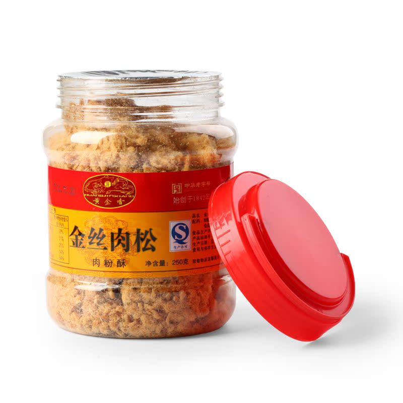 黄金香厦门鼓浪屿特产金丝肉松250g*4营养猪肉松寿司肉松特价包邮产品展示图5