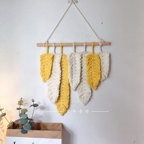 Nordic style simple leaves DIY handmade material package Wall bedroom room wall decoration wall decoration home pendant