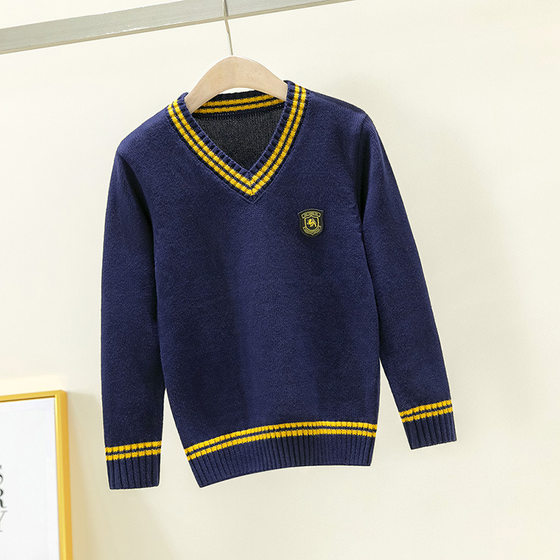 Eton's new children's sweater autumn and winter Korean style chicken heart collar long sleeve shirt cotton thread boy's knitted sweater
Eton's new children's sweater autumn and winter Korean style chicken heart collar long sleeve shirt cotton thread boy's knitted sweater