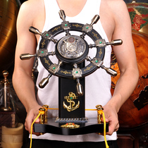 Opening gifts Pilot rudder plate ornaments Housewarming gifts Office desk decoration Hand rudder crafts Sailing rudder