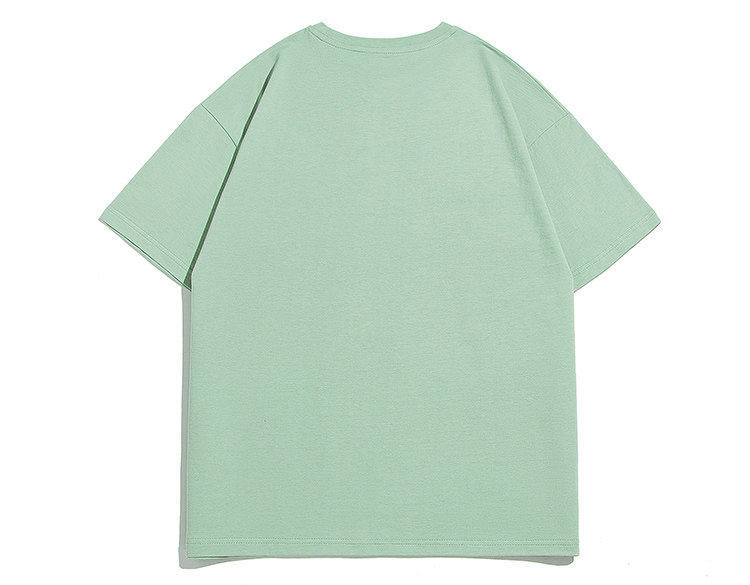 白底图t2032021夏新款纯棉圆领短袖印花t恤男女情侣