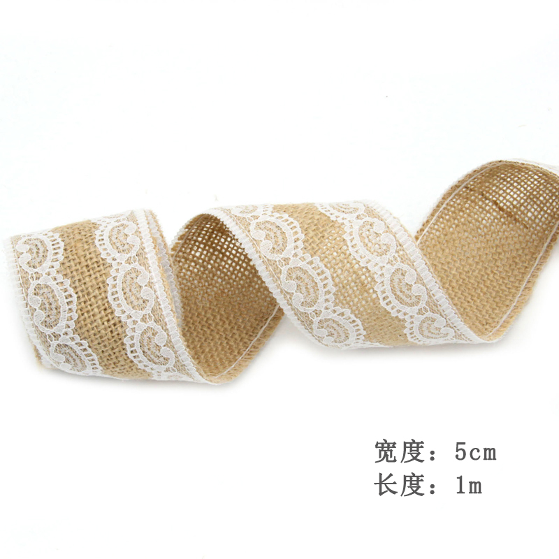 natural coarse linen lace jute thread linen roll hand diy accessories kindergarten decorative crafts decoration
