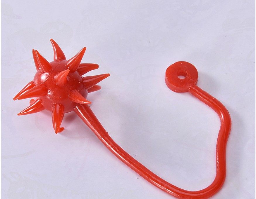 怀旧儿童蜘蛛人玩具粘性流星锤软胶甩手粘球伸缩粘性黏锤学生礼品