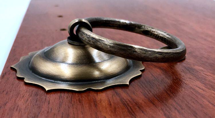 特价仿古中式纯铜圆环门环古铜大门拉手拉环复古铜把手装饰铜配件