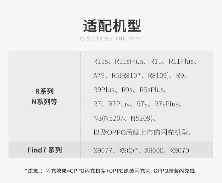oppo 原装充电器 ak779闪充r7 r9s find7 n3 r5 r11闪充原装充电_7折