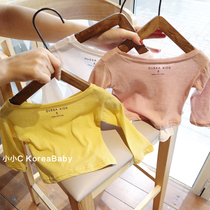 Light breathable sunscreen t-shirt Baby cotton air conditioning shirt Korean baby childrens clothing summer new mens and womens childrens tops