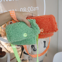 Soft cute plush small bag Korean male and female childrens baby satchel childrens accessories