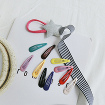 Foreign trade Korean baby solid color BB hair clip baby children cute clip headdress hair card 2021 Foreign style hair ornaments