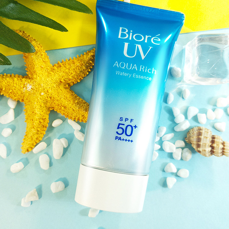 日本正品biore碧柔水感uv防晒霜 防紫外线防水隔离补水保湿spf50 _7折