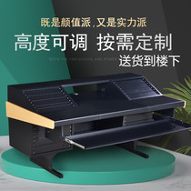 Studio workbench Console arrangement table Hidden mixer Music production table MIDI piano plate Network cabinet