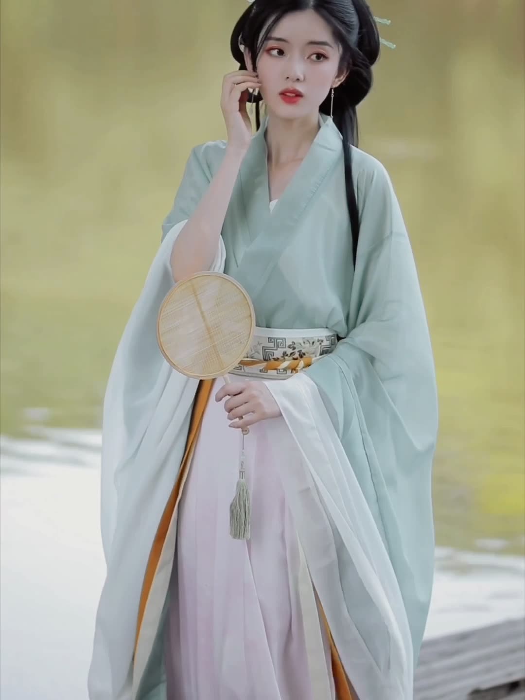 原创魏晋南北朝汉服女齐腰襦裙中国风古装仙气飘逸改良日常夏季款