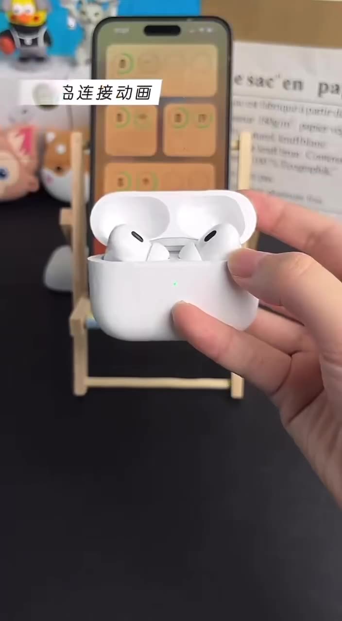 适用苹果蓝牙耳机华强北pro2五代慧莲中科超长续航anc降噪游戏tws