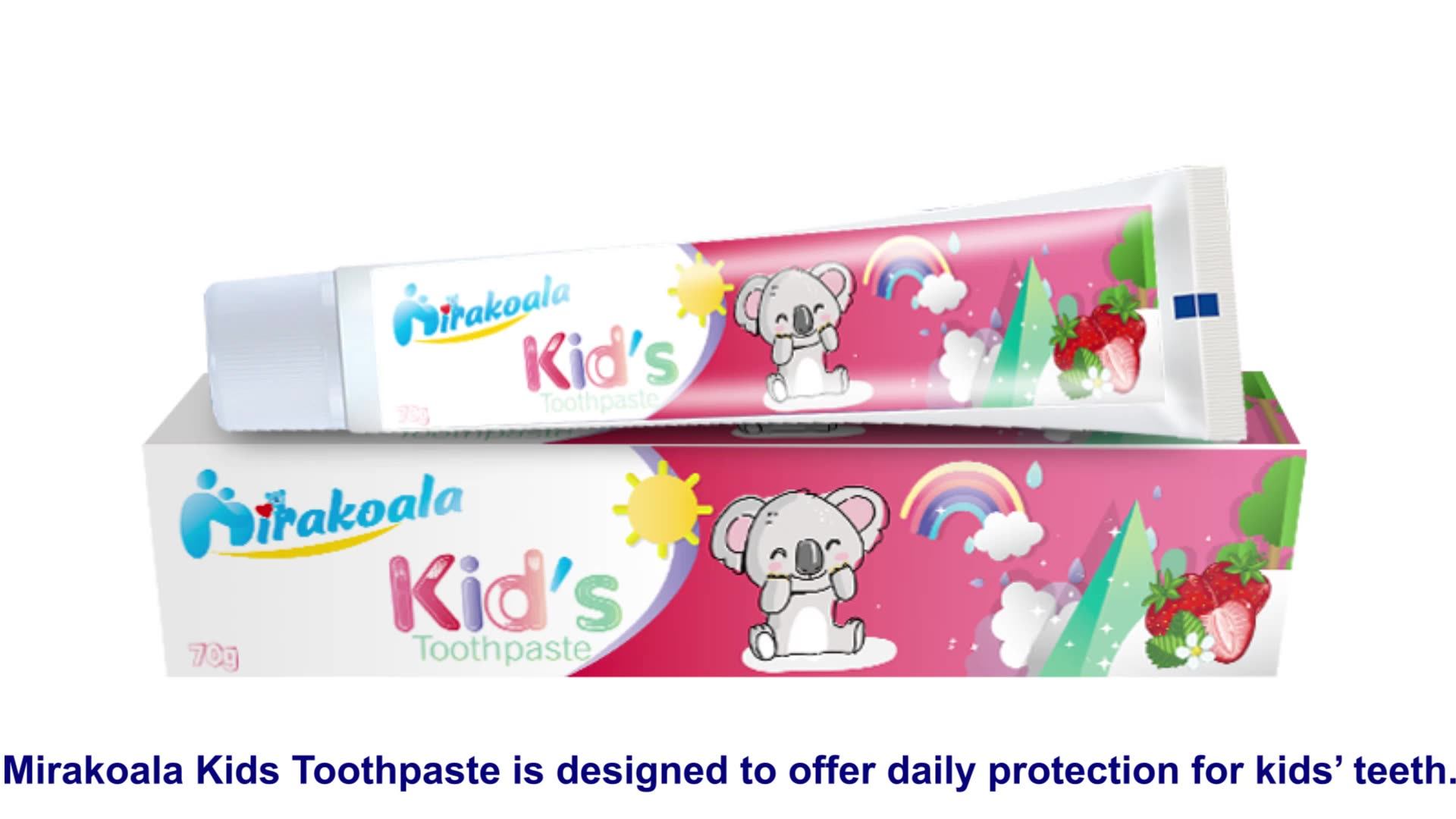 mint flavor customized kids toothpaste safe formula