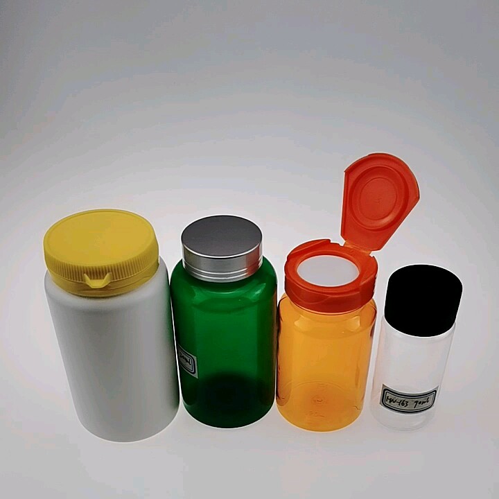 90ml oil clear plastic bottle with plastic thread black cap for
