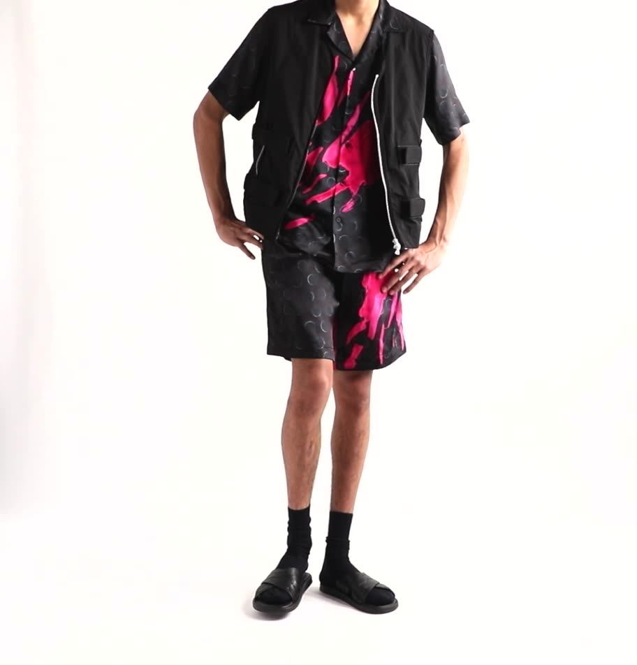 oem hot summer vertical-stripe bermuda shorts loose sports