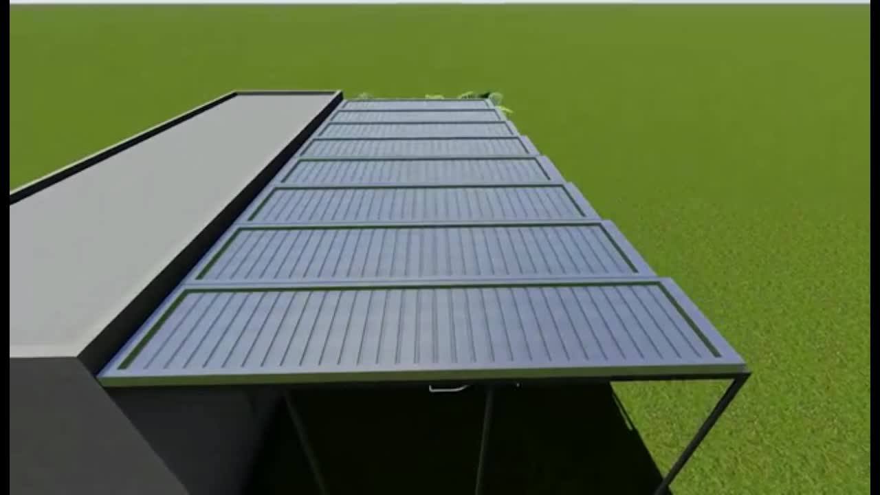 dexone simple installation sun shade aluminium tilting louver