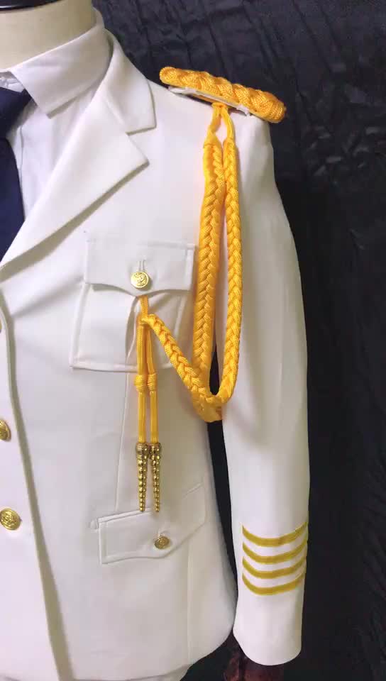 礼仪绶带保安精神带乐队肩绳金色绳子编织尼龙绳礼仪保安服装礼绳