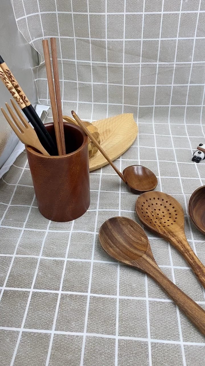 wooden tablespoon cookware gadgets long handle spoon spatula