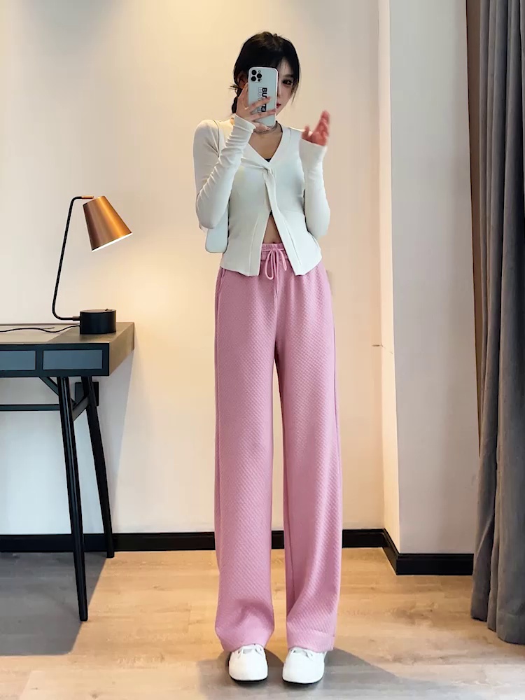 2025春夏高腰窄版阔腿裤实测！格子控直接沦陷