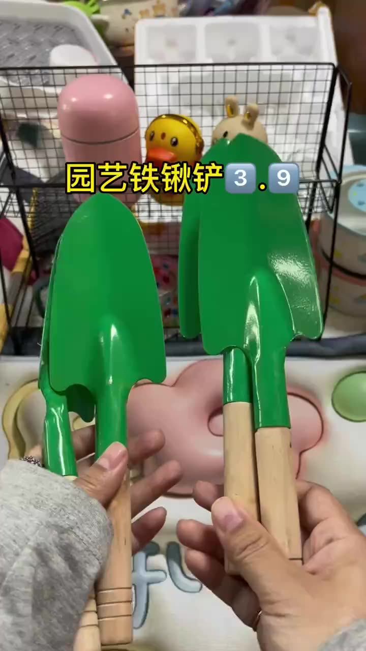 园艺小花铲子木柄小铁铲子园林园艺小工具载花盆栽挖种植土小铲子