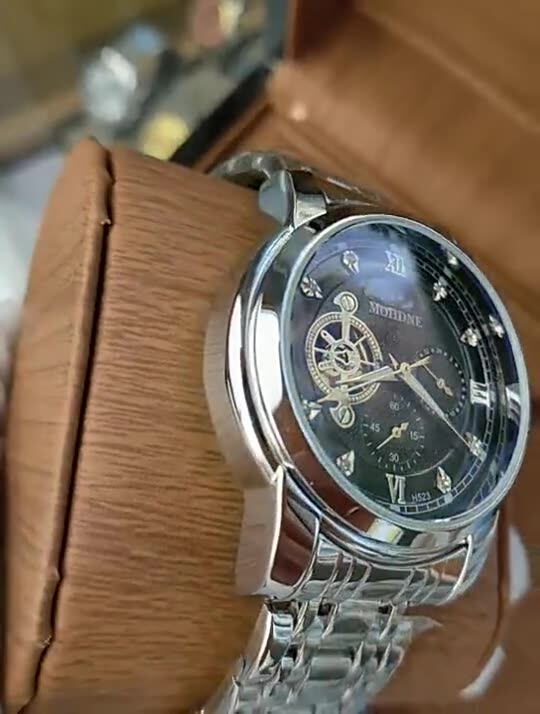 摩盾mohdne手表男机械手表陀飞轮全自动抖音快手直播机械表