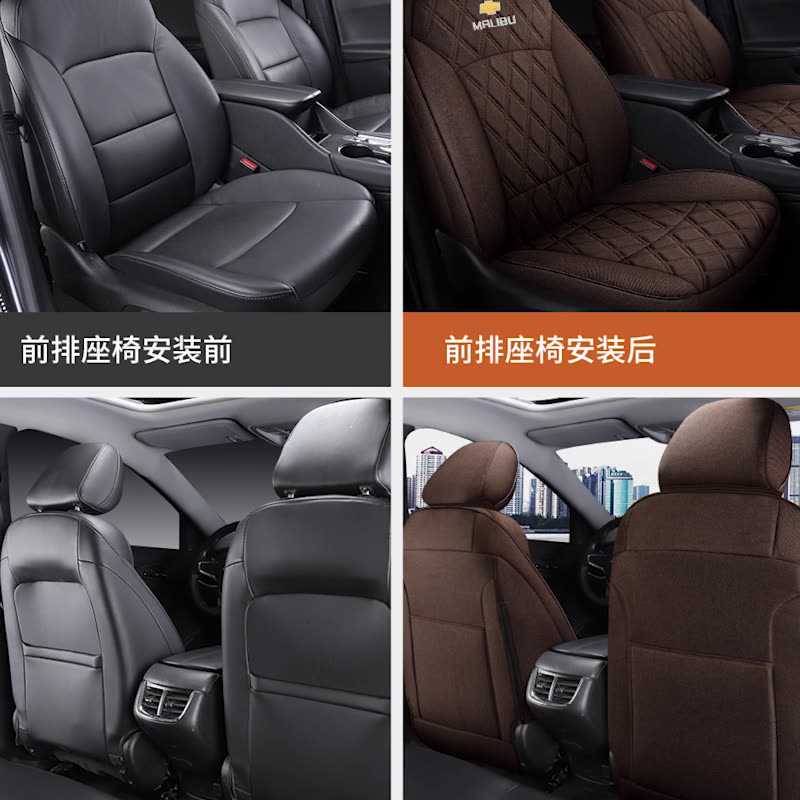 大众polo亚麻一车一版汽车坐垫四季全包围专车专用车内饰座椅套