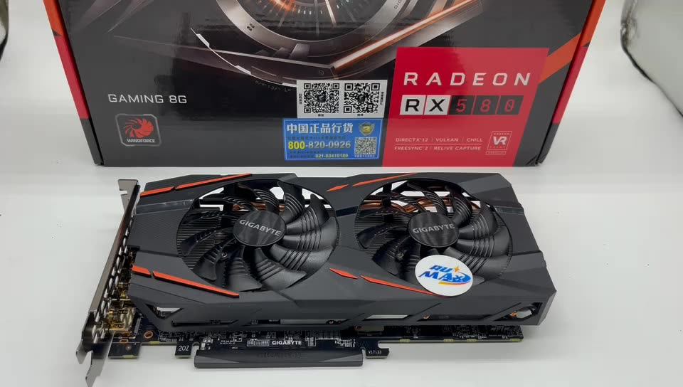 gigabyte xfx radeon amd rx580 8gb显卡显卡gpu挖矿比特币矿工eth