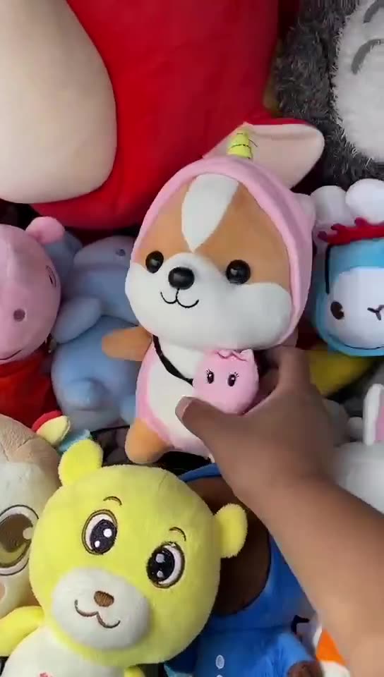 工厂批发庙会夜市摆摊按斤称毛绒玩具套圈布娃娃论斤称地摊玩偶