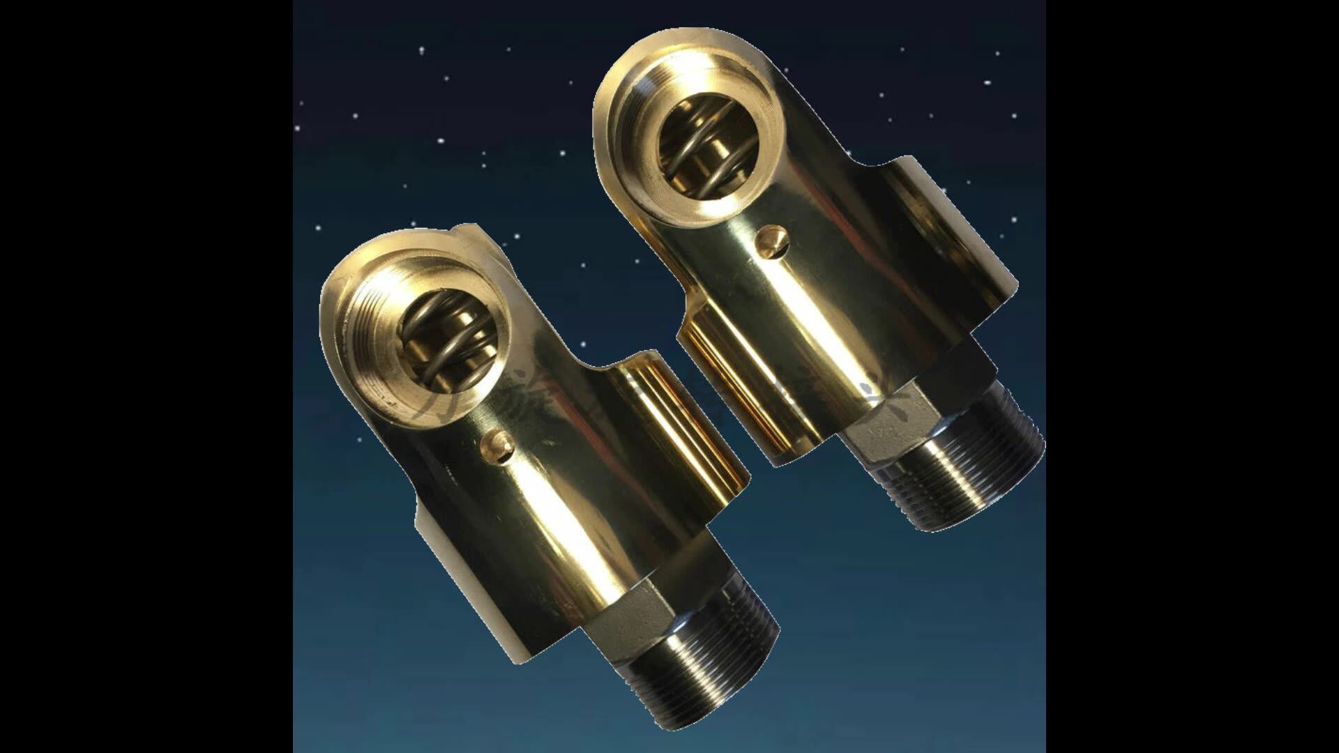 气动高温h型黄铜旋转接头石墨环高压单项hd-g50转向接头