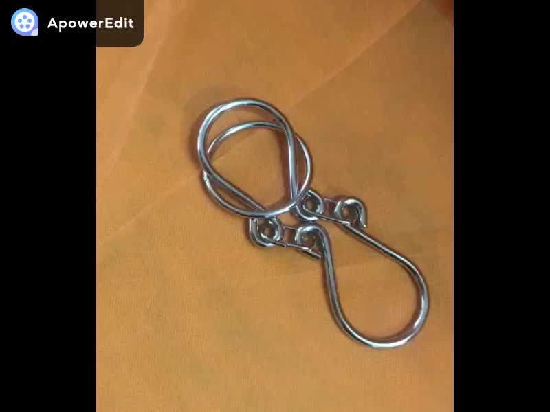 特大金蝉脱壳 马蹄扣 铁丝加粗6毫米 巧连环拆装玩具 解锁玩具